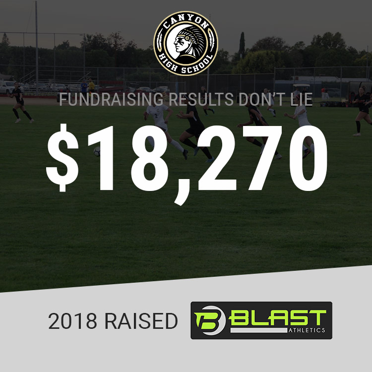 Blast Fundraising Post Canyon Girls Soccer website